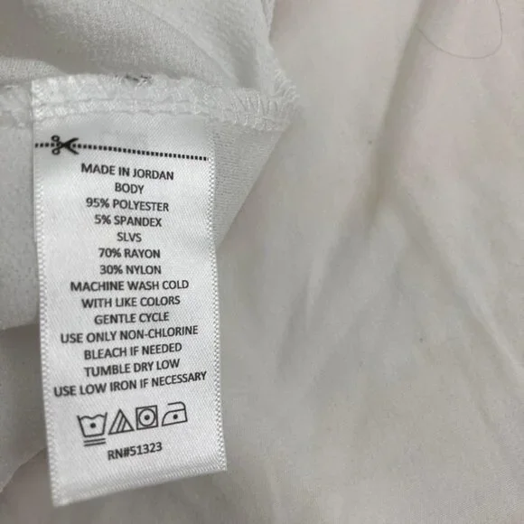 NWOT CeCe Double Ruffle Sleeve Top - Picture 6 of 7